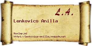 Lenkovics Anilla névjegykártya